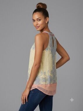 Sundance Women’s Halter Neck Y2K 100% Silk Blouse Size 6